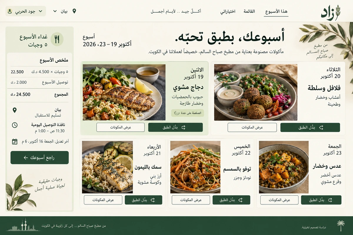 Zad — fictional interface design