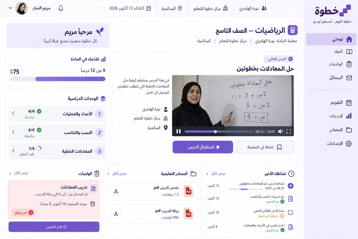 خطوة — تصميم واجهة تخيّلية